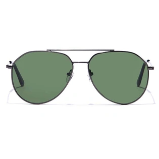 ELITE by Coolwinks S35C5367 Green Tinted Pilot Sunglasses for Men and Women