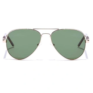 ELITE by Coolwinks S35C5376 Green Tinted Pilot Sunglasses for Men and Women