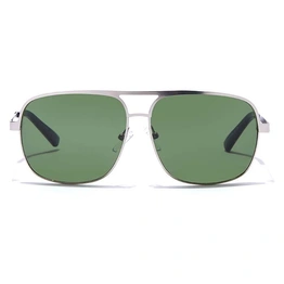 ELITE by Coolwinks S35A5289 Green Tinted Retro Square Sunglasses for Men and Women