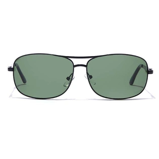 ELITE by Coolwinks S35A5337 Green Tinted Retro Square Sunglasses for Men and Women