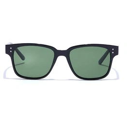 ELITE by Coolwinks S35A5349 Green Tinted Retro Square Sunglasses for Men and Women