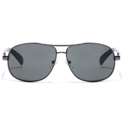 Elite by Coolwinks S35A6509 Green Tinted Retro Square Sunglasses for Men and Women