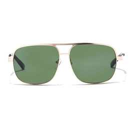 ELITE by Coolwinks S35B5289 Green Tinted Retro Square Sunglasses for Men and Women