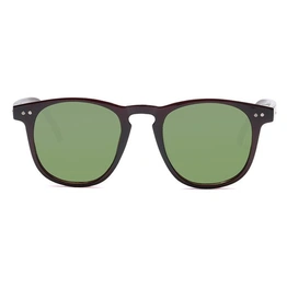 ELITE by Coolwinks S35B5325 Green Tinted Retro Square Sunglasses for Men and Women