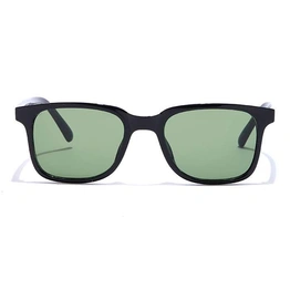 ELITE by Coolwinks S35B5364 Green Tinted Retro Square Sunglasses for Men and Women