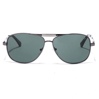 Elite by Coolwinks S35B6451 Green Tinted Retro Square Sunglasses for Men and Women