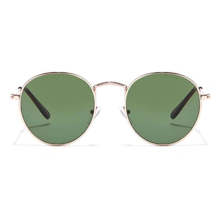 ELITE by Coolwinks S35B5316 Green Tinted Round Sunglasses for Men and Women