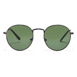 ELITE by Coolwinks S35C5316 Green Tinted Round Sunglasses for Men and Women