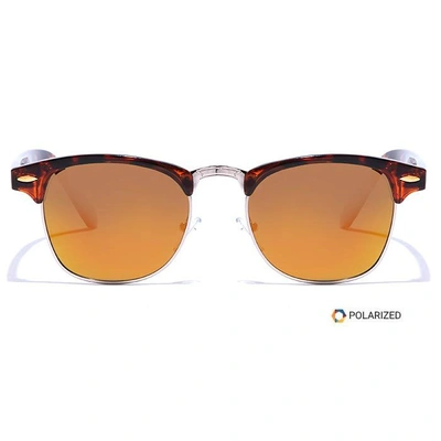 ELITE by Coolwinks S33C5611 Multicolor Polarized Clubmaster Sunglasses for Men and Women