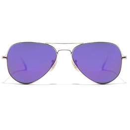 ELITE by Coolwinks S25B6297 Purple Mirror Pilot Sunglasses for Men and Women