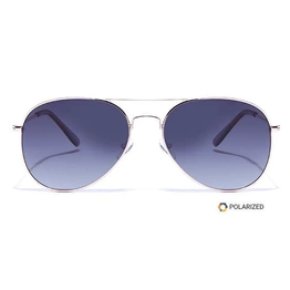 ELITE by Coolwinks S16C5634 Smoke Polarized Pilot Sunglasses for Men and Women