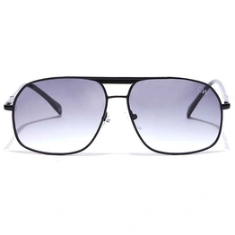 Elite by Coolwinks S66C6448 Smoke Tinted Retro Square Sunglasses for Men and Women