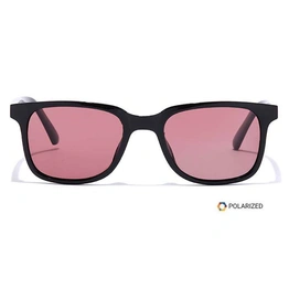 ELITE by Coolwinks S33B5563 Wine Polarized Retro Square Sunglasses for Men and Women