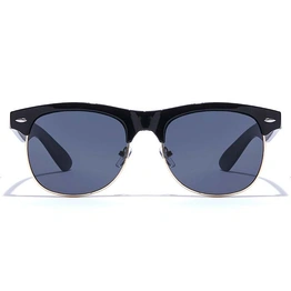 JRS by Coolwinks S12A6400 Black Tinted Clubmaster Sunglasses for Men and Women