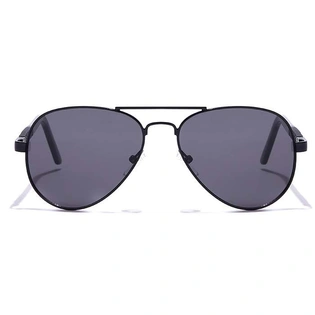 JRS by Coolwinks S16A5965 Black Tinted Pilot Sunglasses for Men and Women