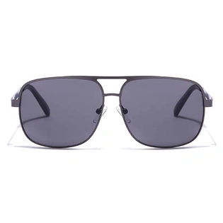 JRS by Coolwinks S16C5642 Black Tinted Retro Square Sunglasses for Men and Women