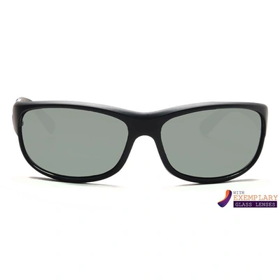 JRS by Coolwinks S12A4934 Black Tinted Wraparound Sunglasses for Men and Women