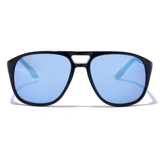 JRS by Coolwinks S20A5834 Blue Flash Retro Square Sunglasses for Men and Women