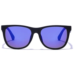 JRS by Coolwinks S20A6355 Blue Flash Retro Square Sunglasses for Men and Women