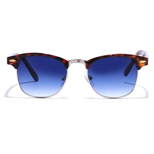 JRS by Coolwinks S20C5999 Blue Gradient Clubmaster Sunglasses for Men and Women