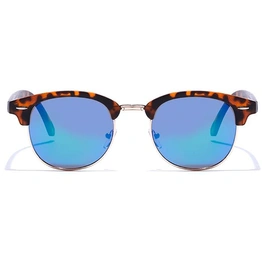 JRS by Coolwinks S35C5712 Blue Mirror Clubmaster Sunglasses for Men and Women