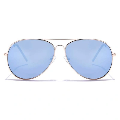 JRS by Coolwinks S20A5897 Blue Mirror Pilot Sunglasses for Men and Women