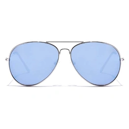 JRS by Coolwinks S20B5897 Blue Mirror Pilot Sunglasses for Men and Women