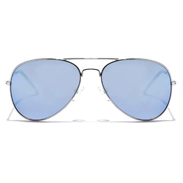 JRS by Coolwinks S20B6023 Blue Mirror Pilot Sunglasses for Men and Women