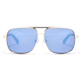 JRS by Coolwinks S20B5658 Blue Mirror Retro Square Sunglasses for Men and Women