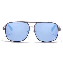 JRS by Coolwinks S20C5658 Blue Mirror Retro Square Sunglasses for Men and Women