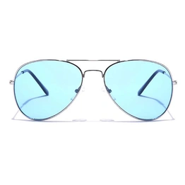 JRS by Coolwinks S20B6015 Blue Tinted Pilot Sunglasses for Men and Women