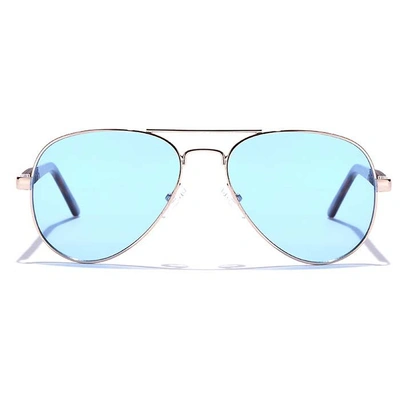 JRS by Coolwinks S20C5973 Blue Tinted Pilot Sunglasses for Men and Women