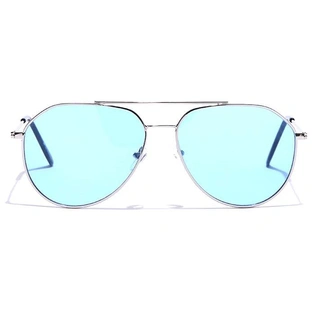 JRS by Coolwinks S59B5953 Blue Tinted Pilot Sunglasses for Men and Women