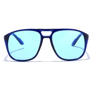 JRS by Coolwinks S20B5826 Blue Tinted Retro Square Sunglasses for Men and Women