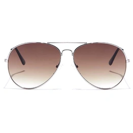 JRS by Coolwinks S15B5884 Brown Gradient Pilot Sunglasses for Men and Women