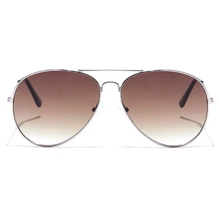 JRS by Coolwinks S15B5884 Brown Gradient Pilot Sunglasses for Men and Women