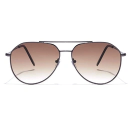 JRS by Coolwinks S15C5947 Brown Gradient Pilot Sunglasses for Men and Women