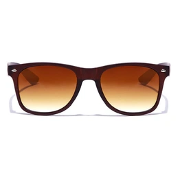 JRS by Coolwinks S15C6551 Brown Gradient Retro Square Sunglasses for Men and Women