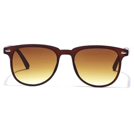 JRS by Coolwinks S15C6553 Brown Gradient Retro Square Sunglasses for Men and Women