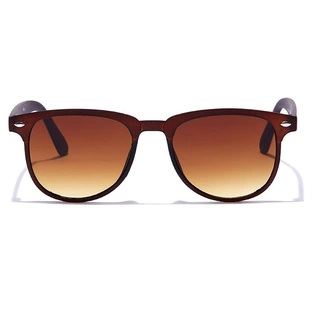 JRS by Coolwinks S15C6555 Brown Gradient Retro Square Sunglasses for Men and Women