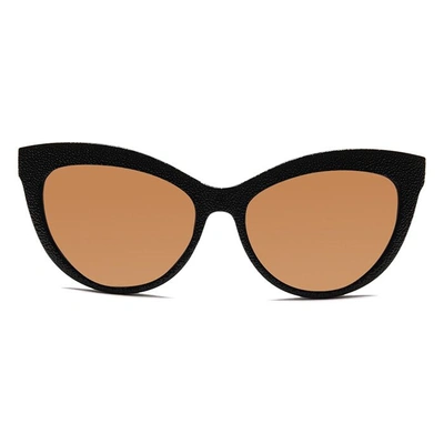 JRS by Coolwinks S15B6381 Brown Tinted Cateye Sunglasses for Women