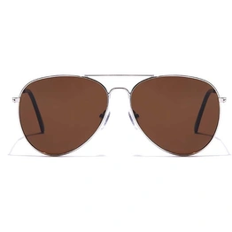 JRS by Coolwinks S15B6529 Brown Tinted Pilot Sunglasses for Men and Women