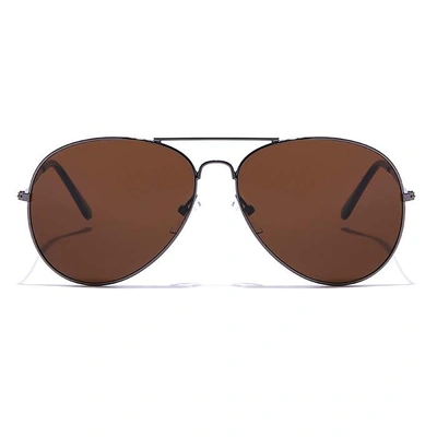 JRS by Coolwinks S15C5883 Brown Tinted Pilot Sunglasses for Men and Women