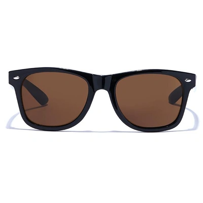 JRS by Coolwinks S15A5841 Brown Tinted Retro Square Sunglasses for Men and Women