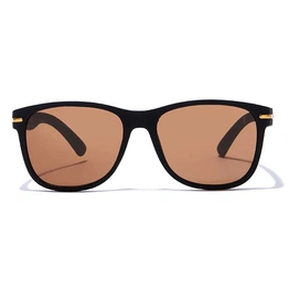 JRS by Coolwinks S15A6335 Brown Tinted Retro Square Sunglasses for Men and Women