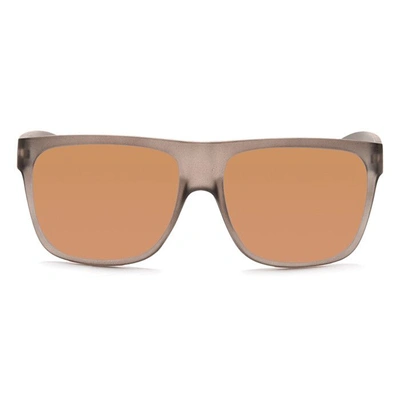 JRS by Coolwinks S15A6366 Brown Tinted Retro Square Sunglasses for Men and Women