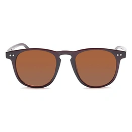 JRS by Coolwinks S15B5763 Brown Tinted Retro Square Sunglasses for Men and Women