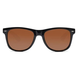 JRS by Coolwinks S15B5784 Brown Tinted Retro Square Sunglasses for Men and Women