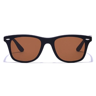 JRS by Coolwinks S15B6344 Brown Tinted Retro Square Sunglasses for Men and Women