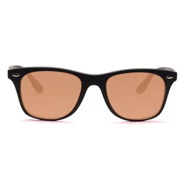 JRS by Coolwinks S15B6358 Brown Tinted Retro Square Sunglasses for Men and Women